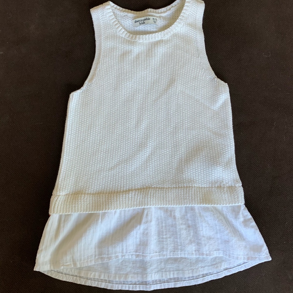 Abercrombie & Fitch White Sweater Tank